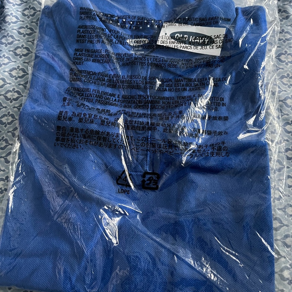 Old Navy Girls Royal Blue Uniform Polo style shirt.